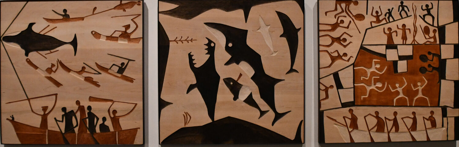 Senungetuk, Whaling Whales, Whaling Celebration, 1991 (cropped) (reduced).jpg